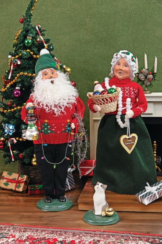 Decorating Santa and Mrs. Claus