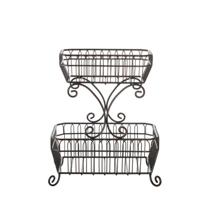 Mikasa 2-Tiered Metal Basket