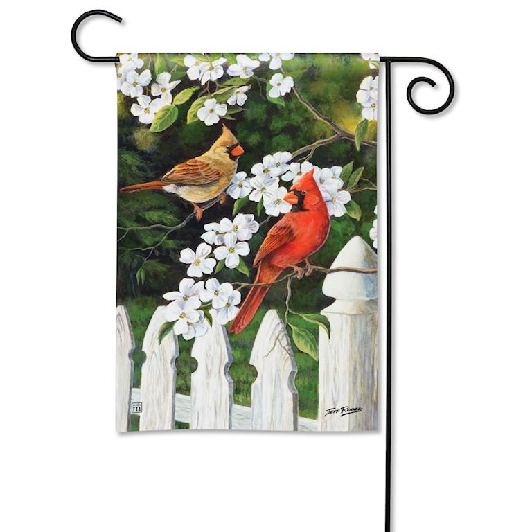 Cardinals and Dogwood Flag