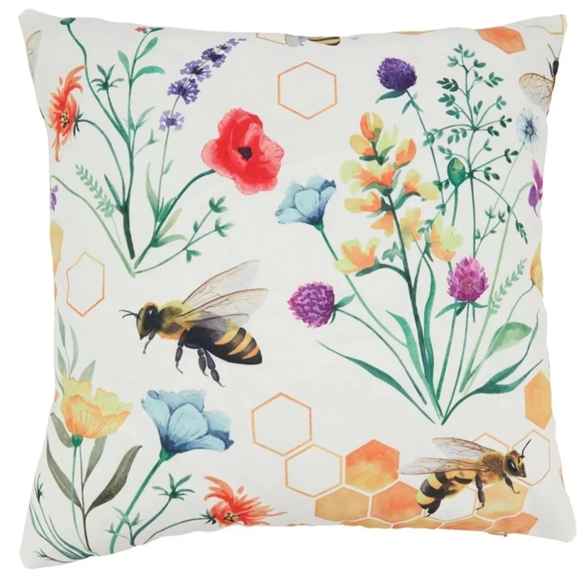 Bee Pillow #1: Indoor/Outdoor