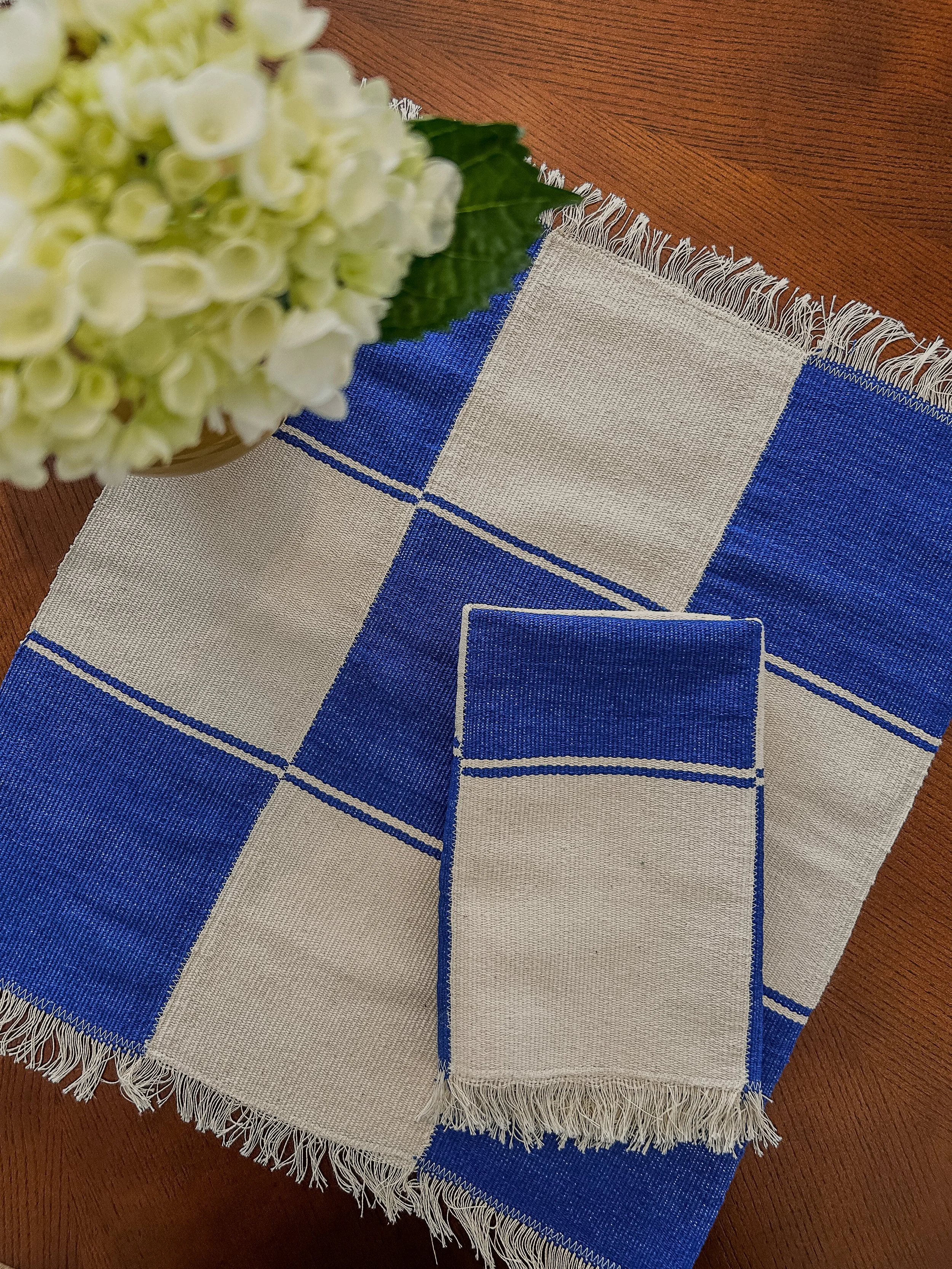 Damier Napkins | Cobalt