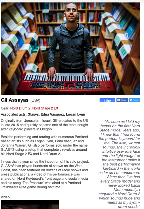 GLASYS' profile on Nord's website.