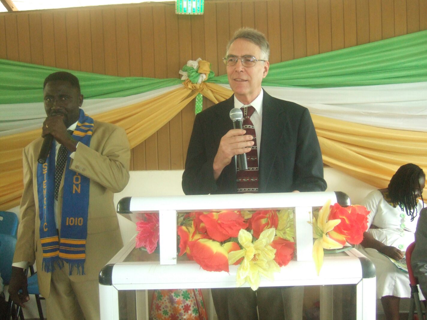 Francis Asante and Peter Smith in Ghana