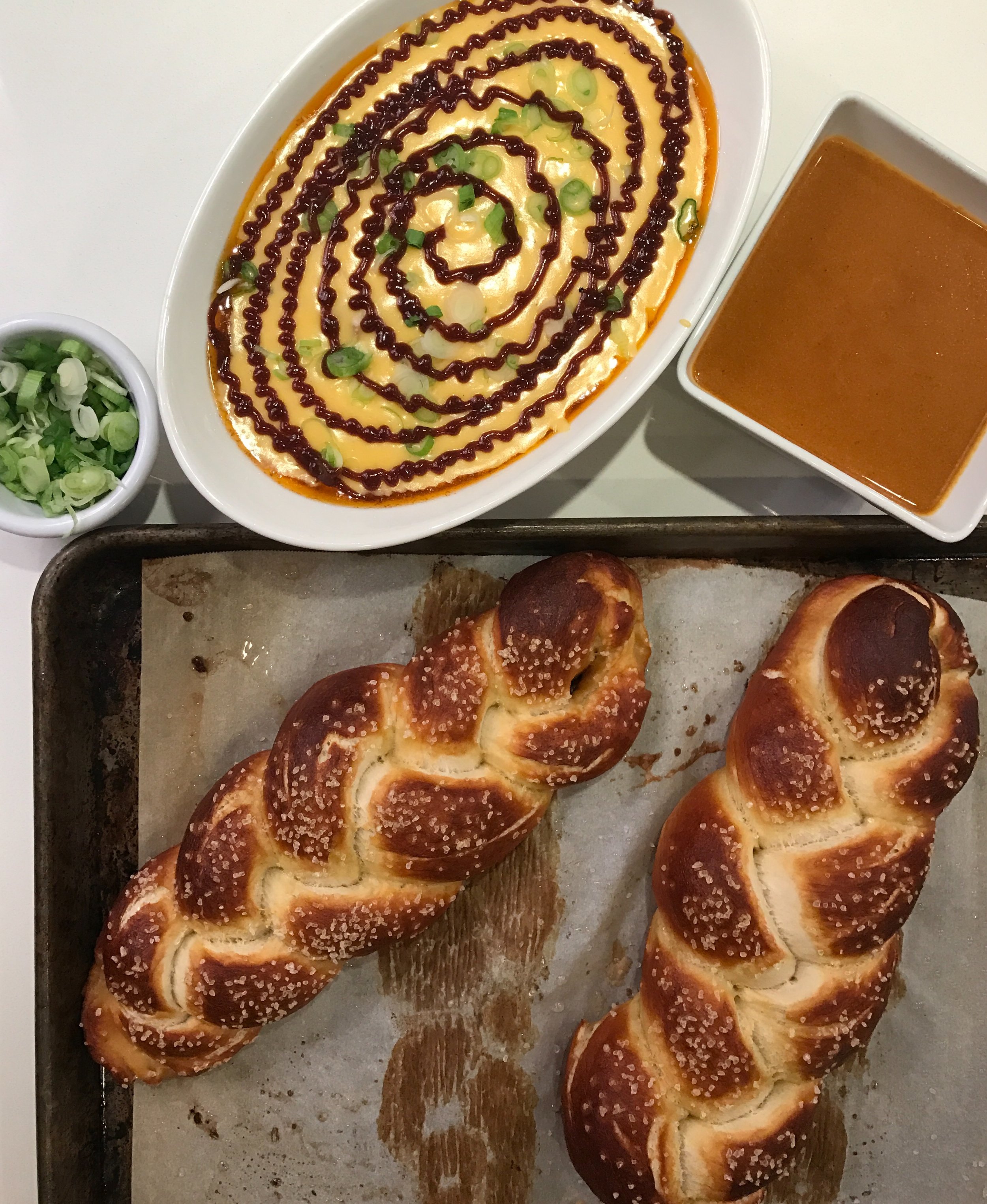 For the pretzel recipe, click here .