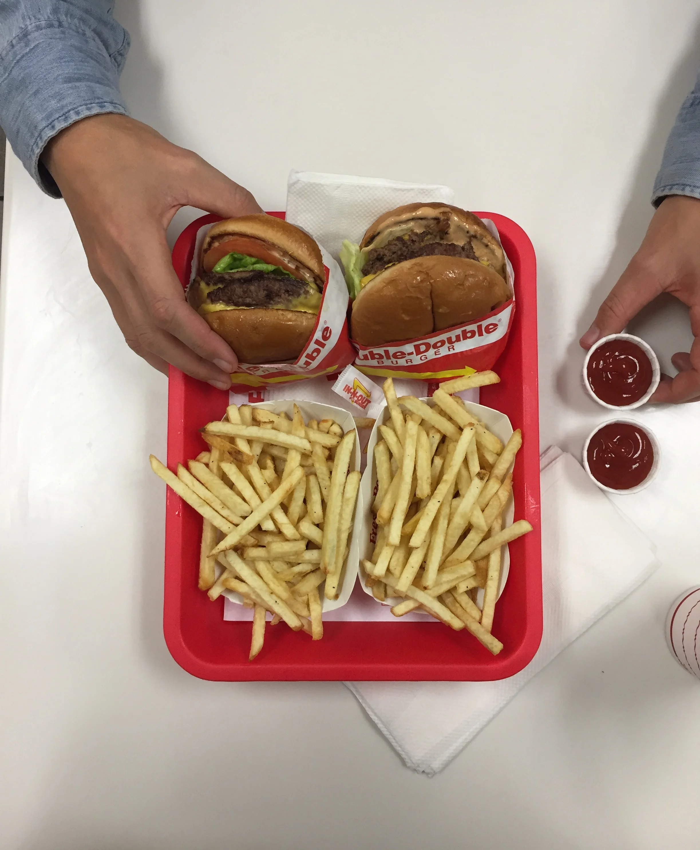In and Out Burger. 