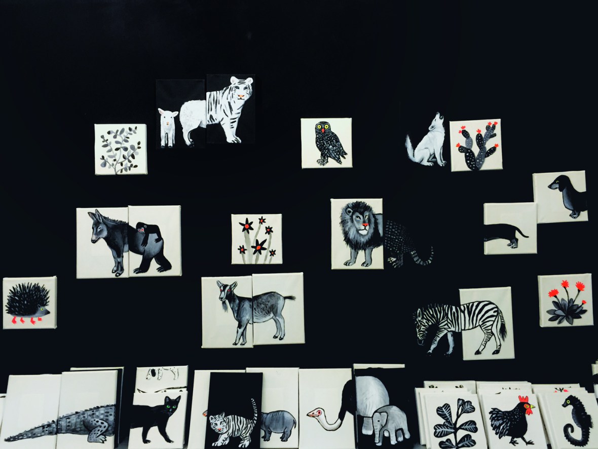 Animalísimos expuestos en la galería Mad is Mad en Madrid.