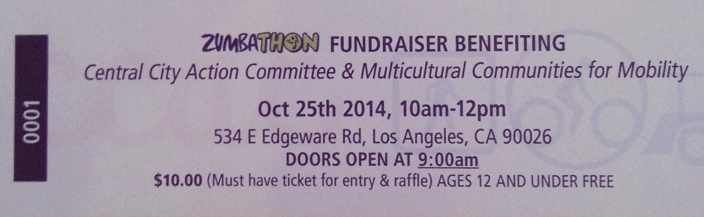 Youth programs Zumbathon fundraiser