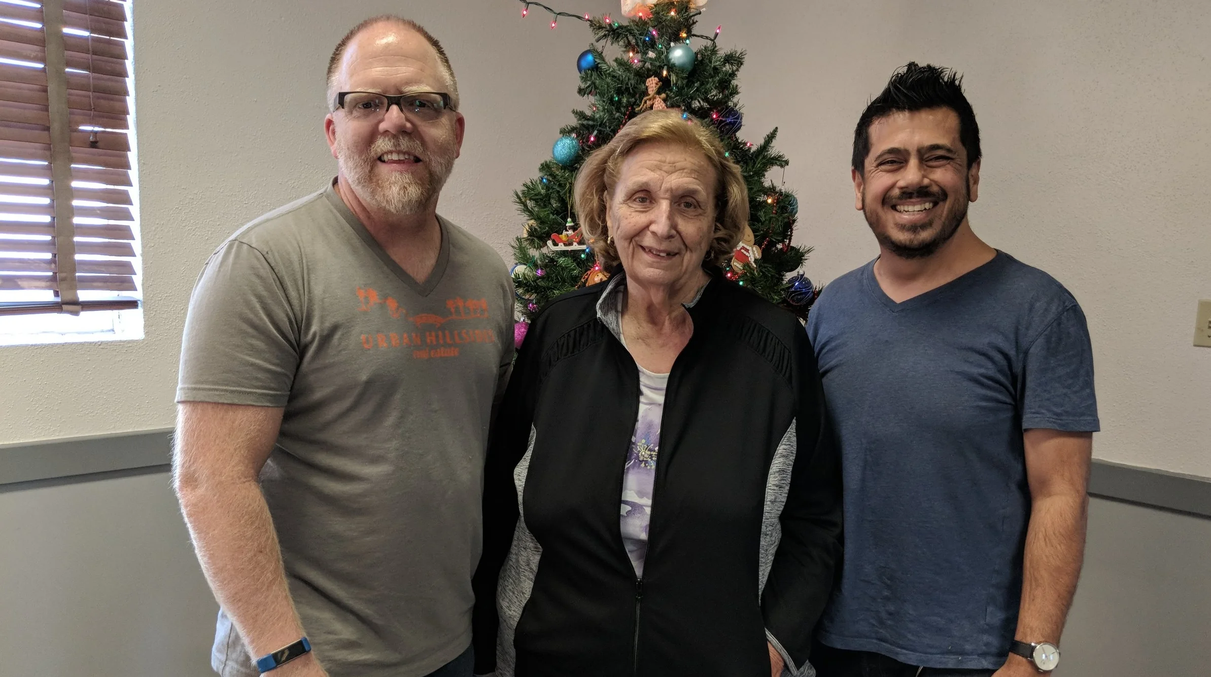 Darren and Joe with Maryanne Hayashi, CCAC - Central City Action Committee in Echo Park