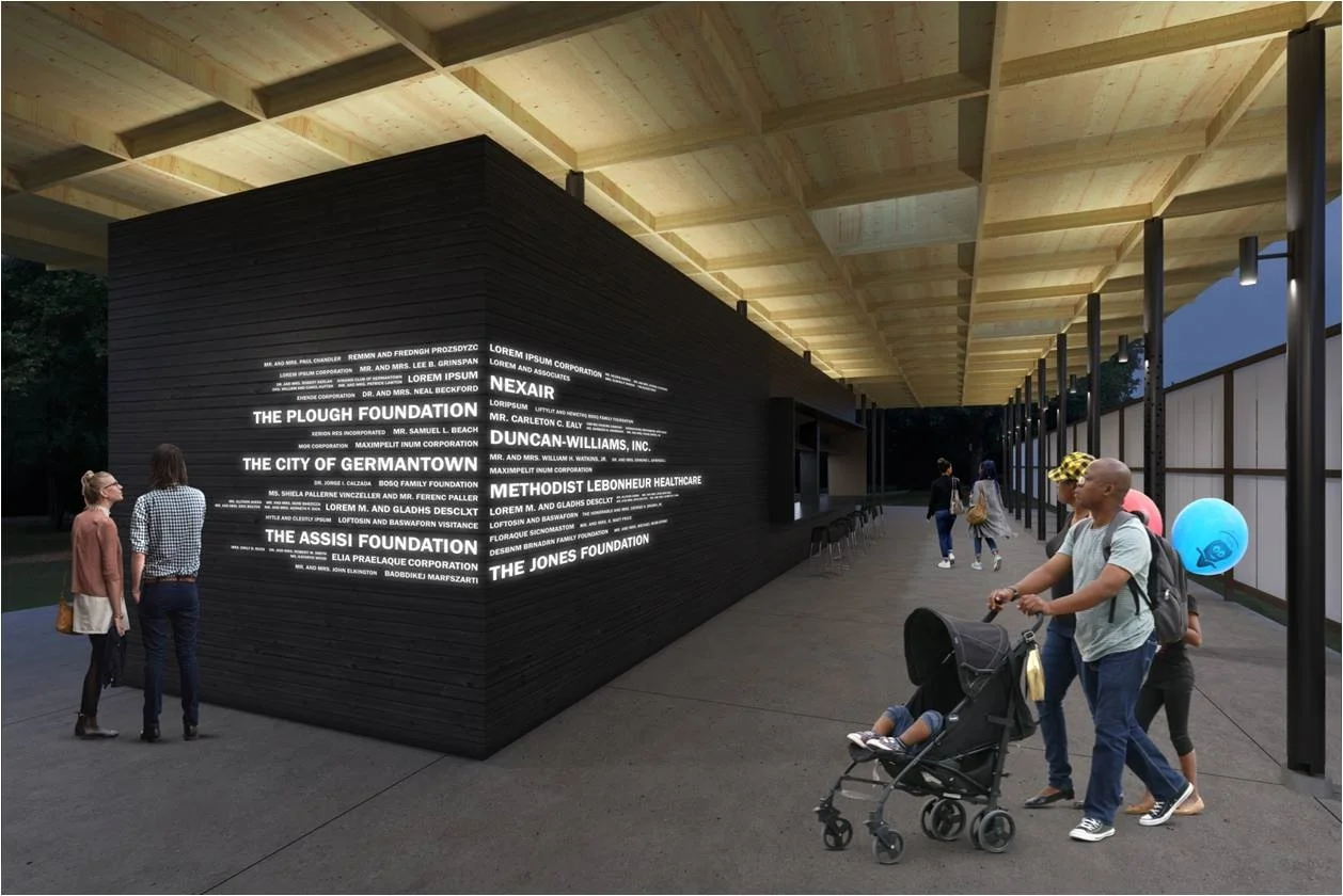 The Donor Wall in The First Tennessee Foundation Plaza