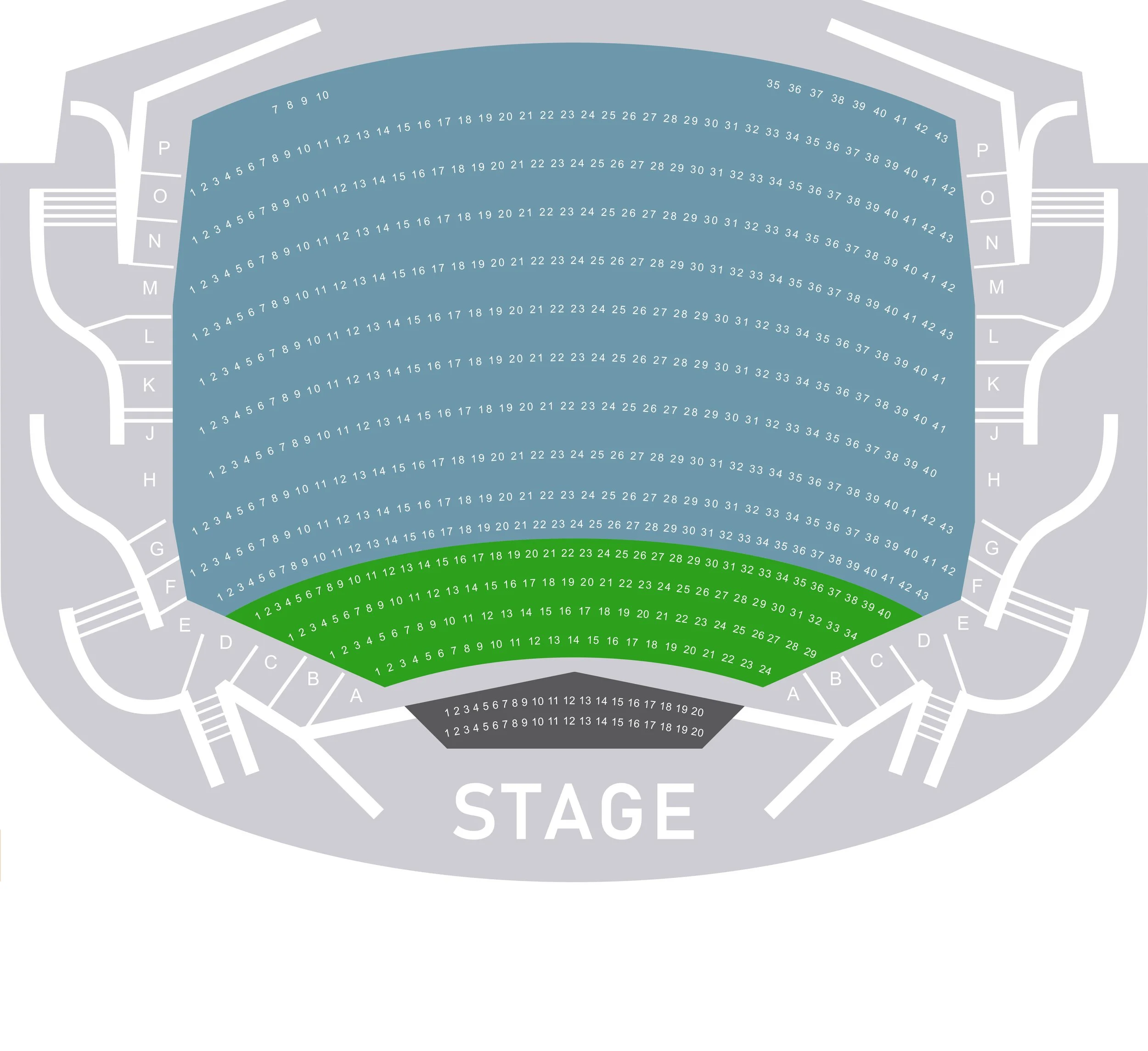 Seating Chart — GPAC | Germantown Performing Arts Center