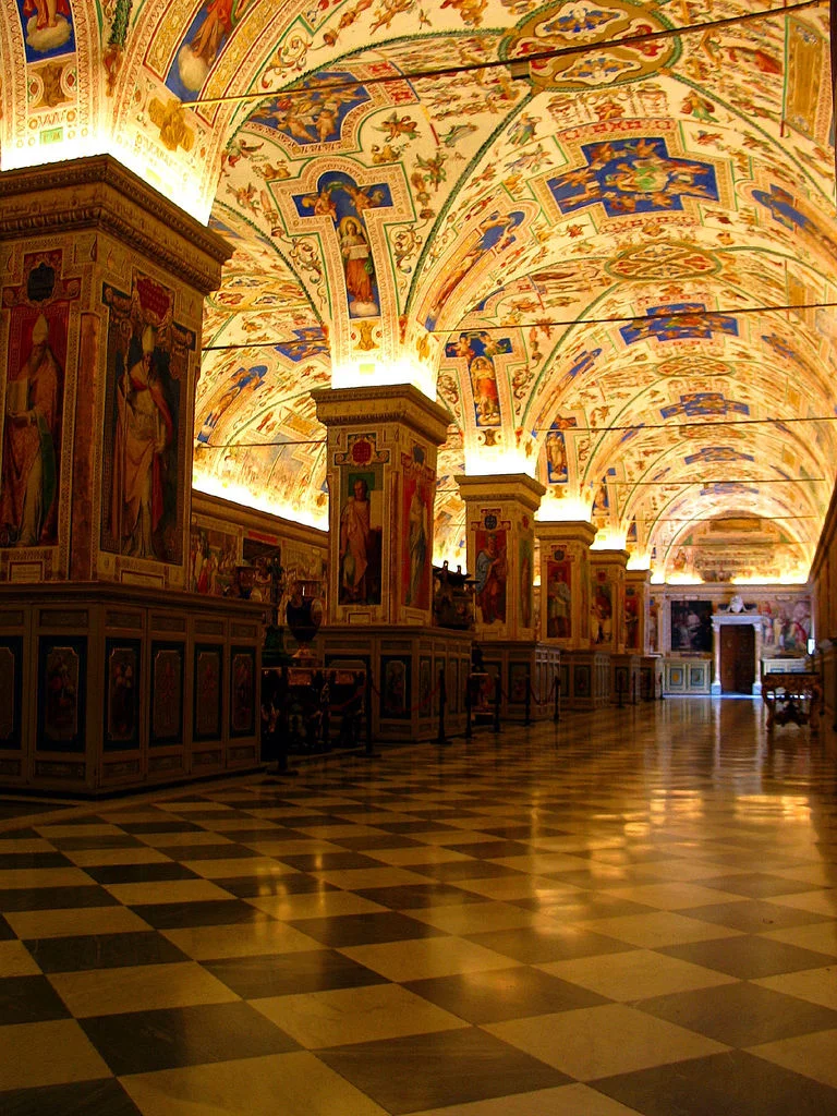 A hallway in the Vatican.