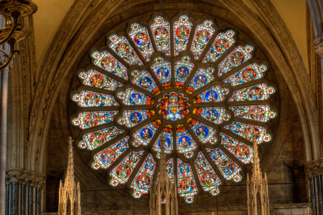 The rose window of Durham Cathedral
