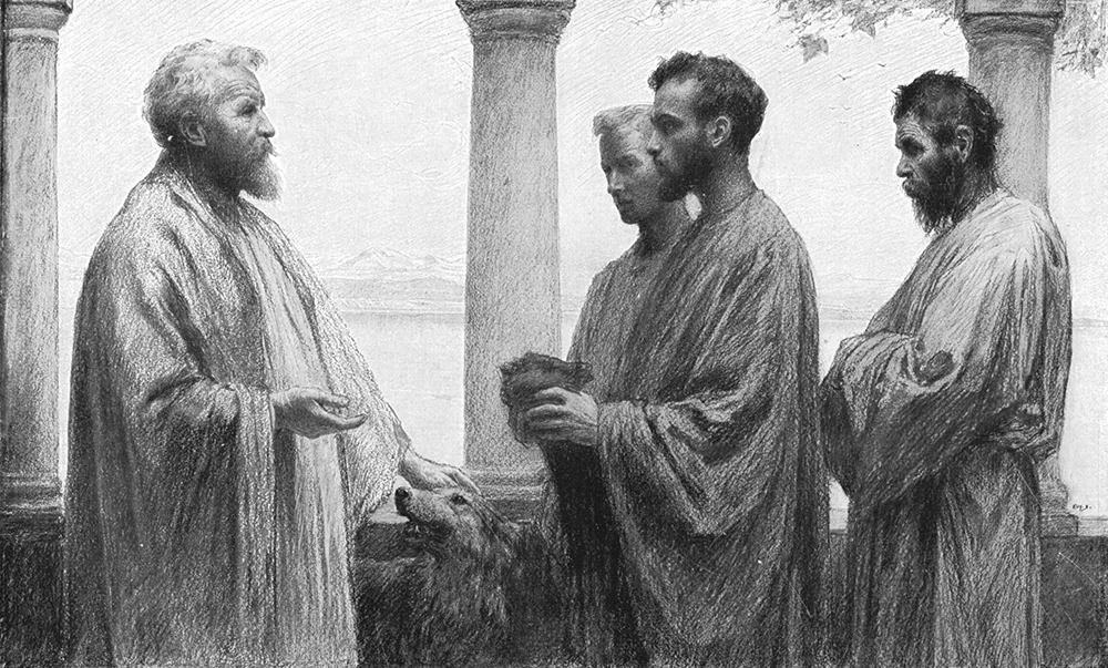 'The Parable of the Talents' by Eugène Burnand (1850 – 1921) reinforces the well-known interpretation of the parable.