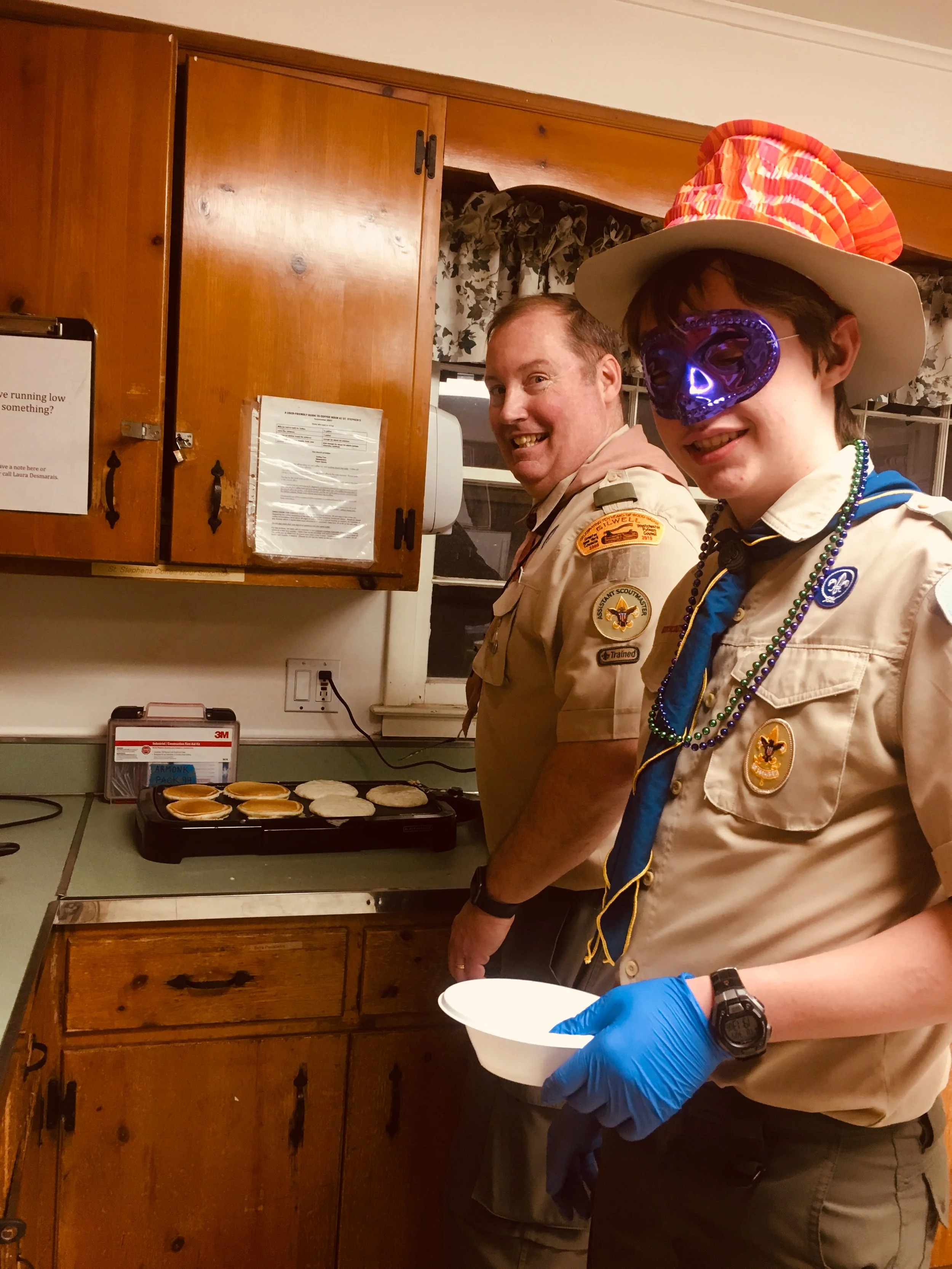 …and our scout chefs were in the spirit of the day!