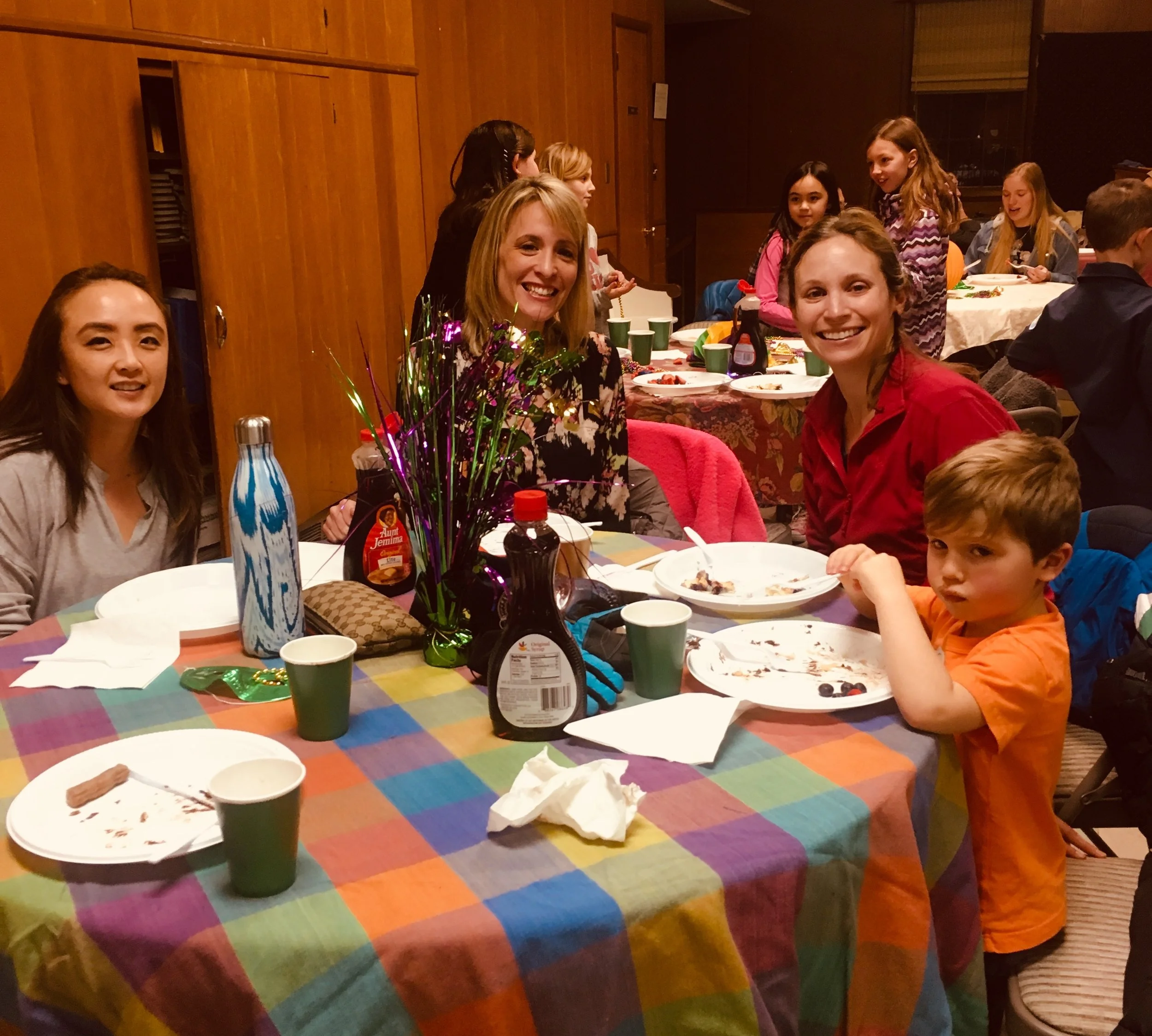 Pancakes and sausages were popular with all ages. Thank you, scouts, for making the event such a success.
