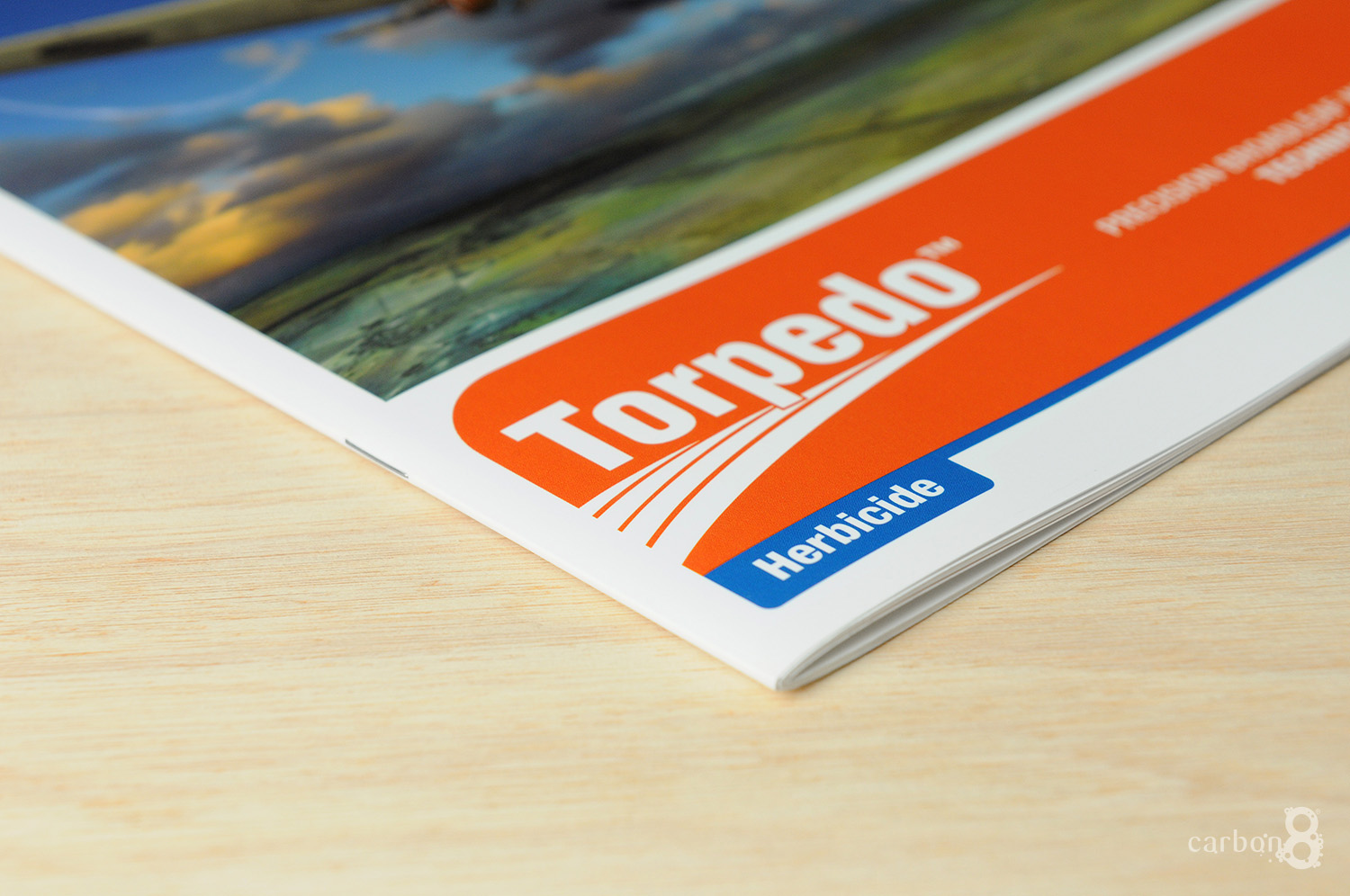 Saddle stitch bound brochure