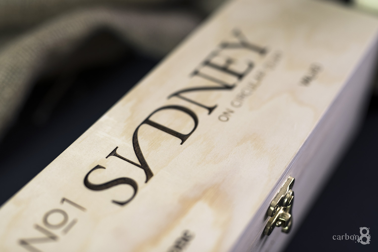 Laser engraved wine box