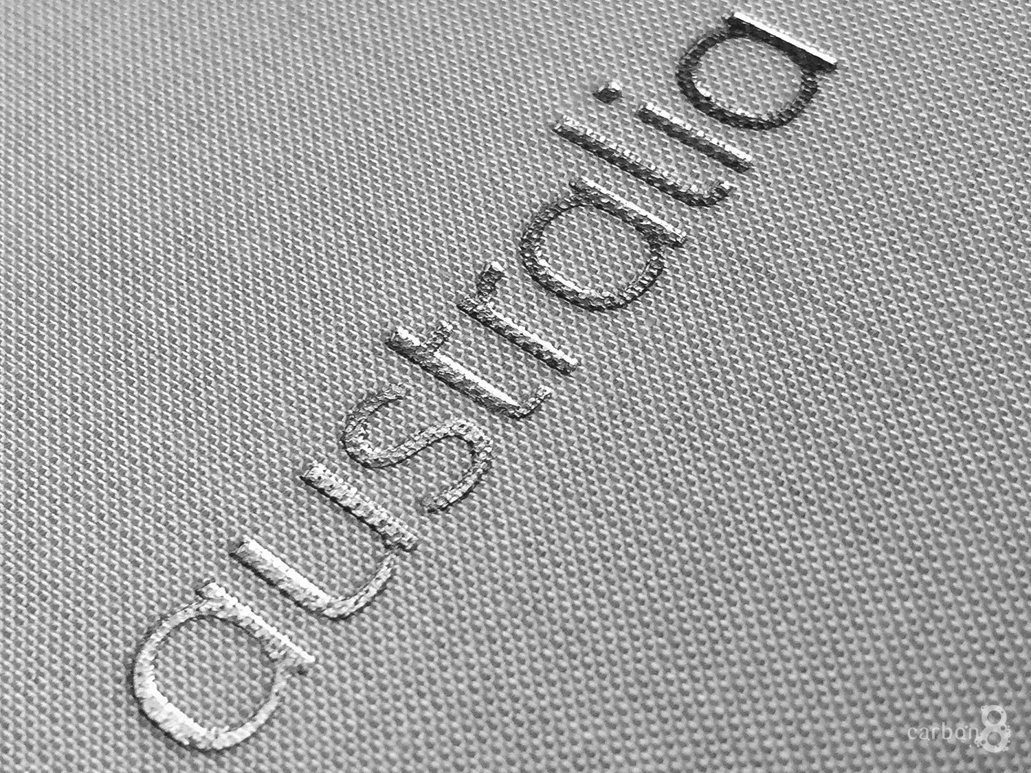 Debossing on material