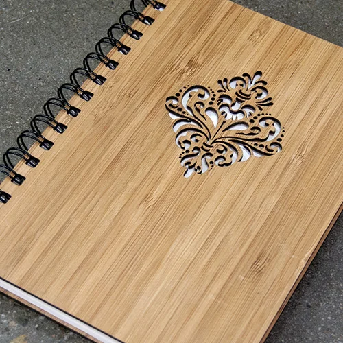 BAMBOO LASER CUT NOTEPAD