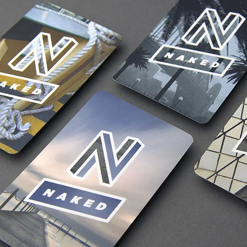 NAKED SPOT UV BUSINESS CARDS