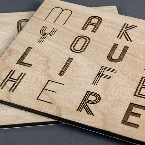 MIRVAC PROJECTS LASER ETCHED INVITATION