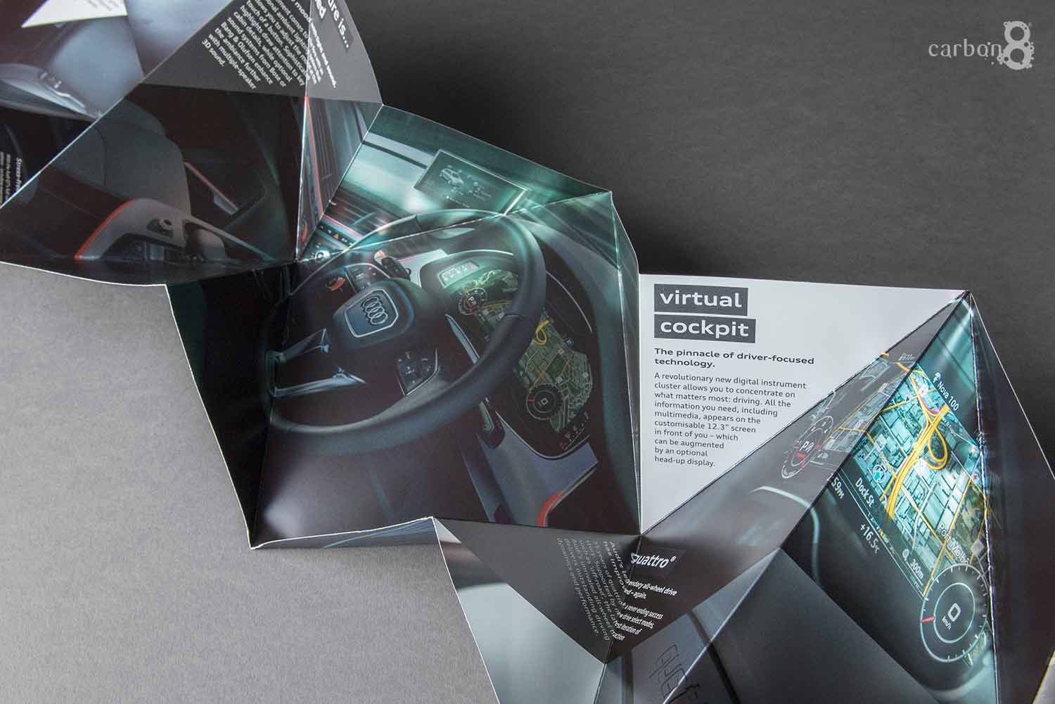 Audi complex fold direct mail inside