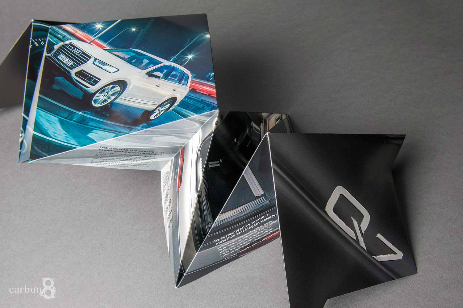 Audi complex fold direct mail semi folded