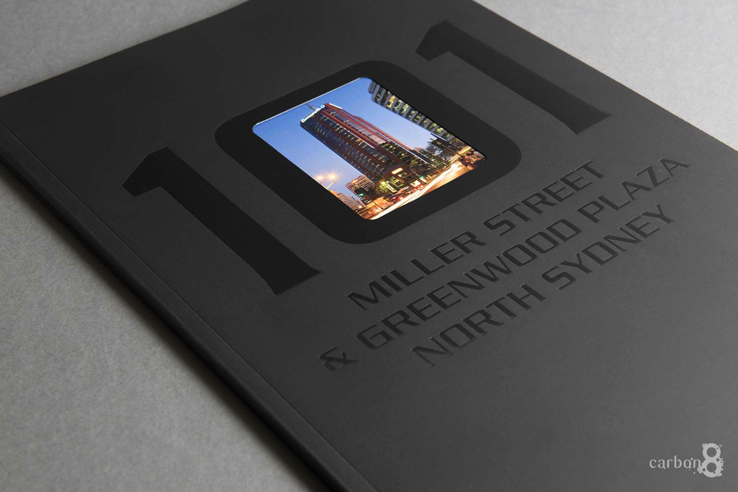 Gloss foil memorandum printed for CBRE and JLL