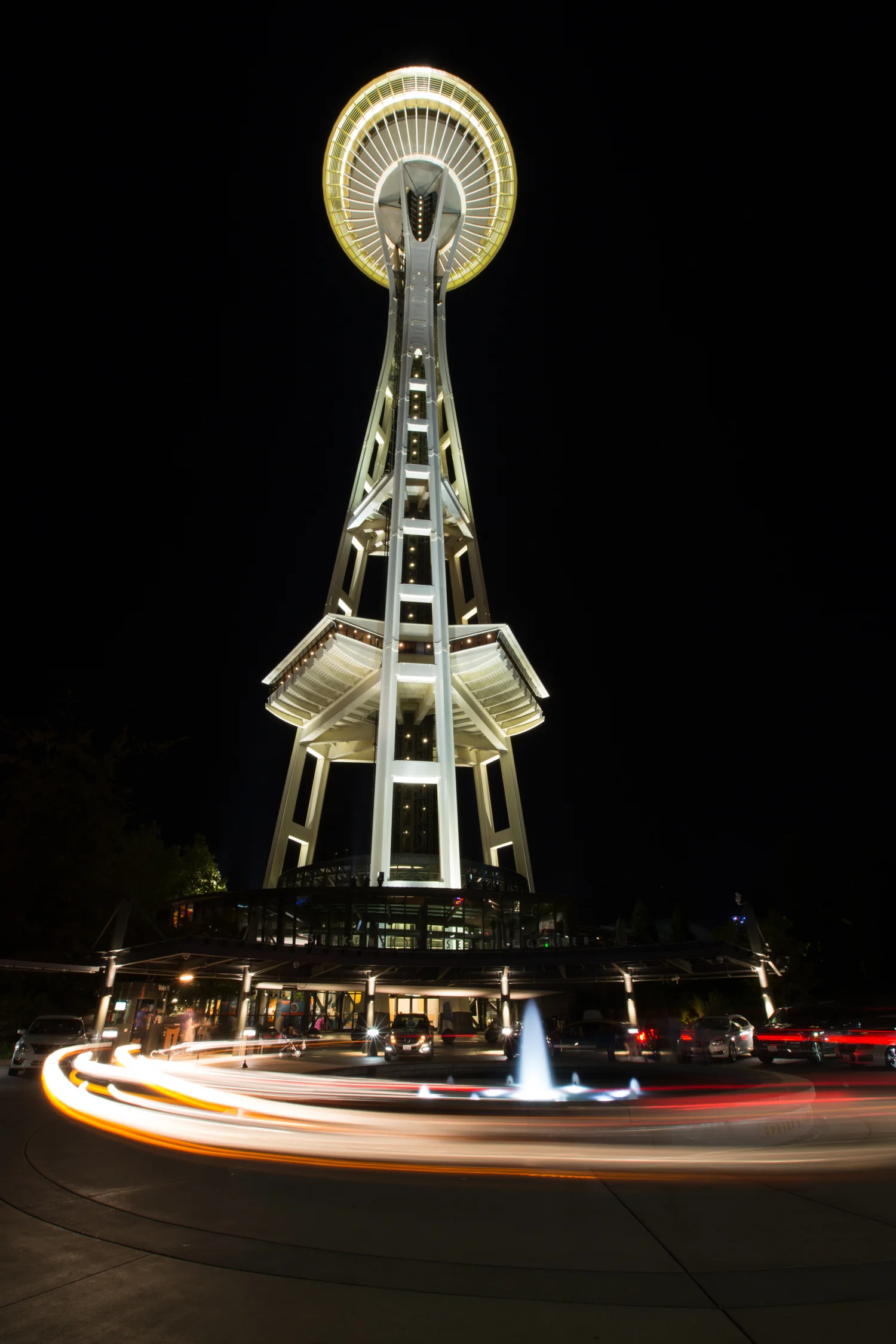 Cars at the Space Needle