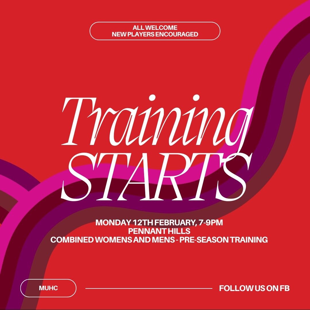 Training Starts 12th February!

Get your kits ready, bring your Pals ✨

Combined Womens and Mens pre-season training for our first session of the year