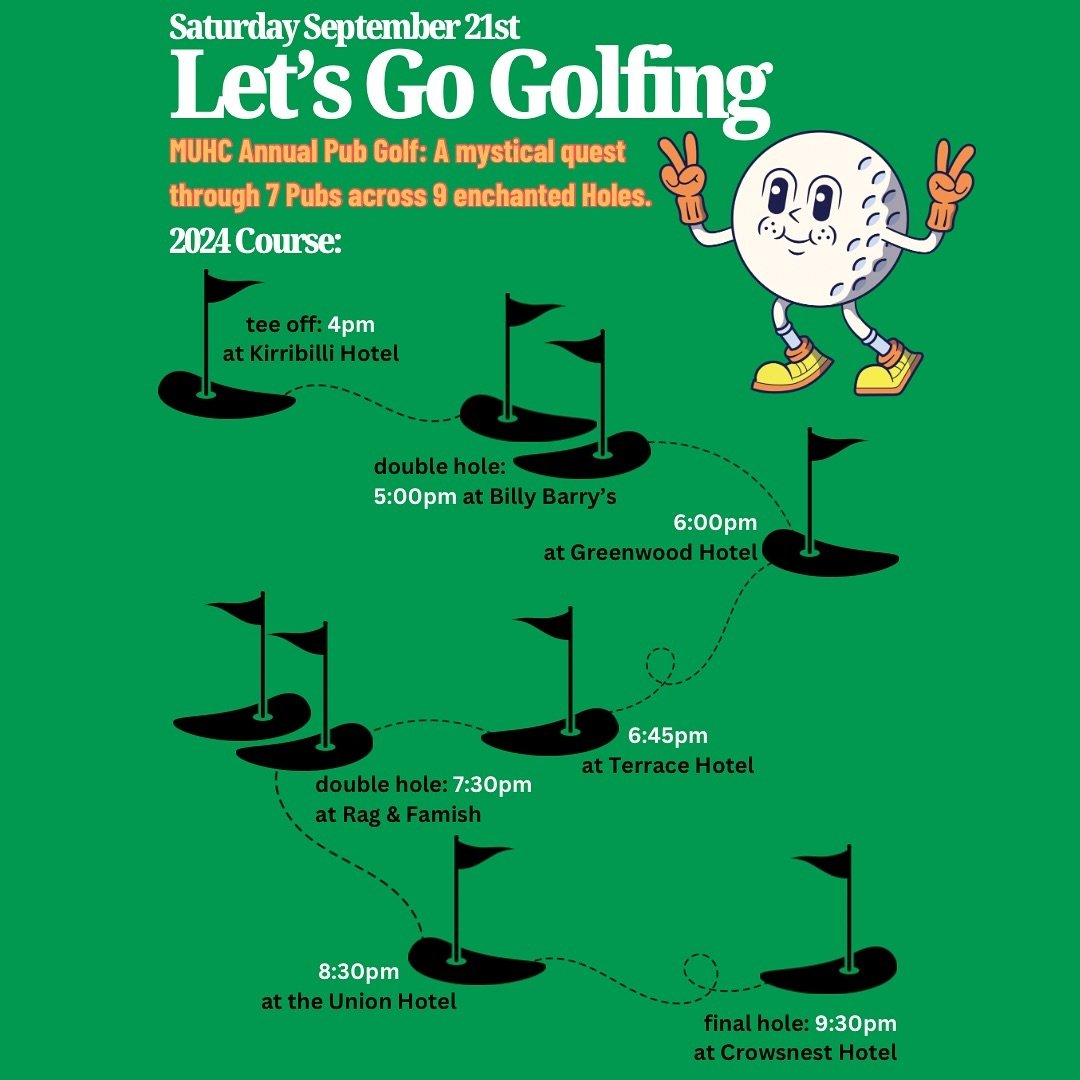 THIS WEEKEND! Let&rsquo;s go golfing! Event linked in our bio ⛳️