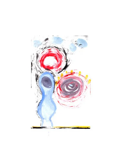Untitled, 2006, monoprint , 29 ½" x 22"