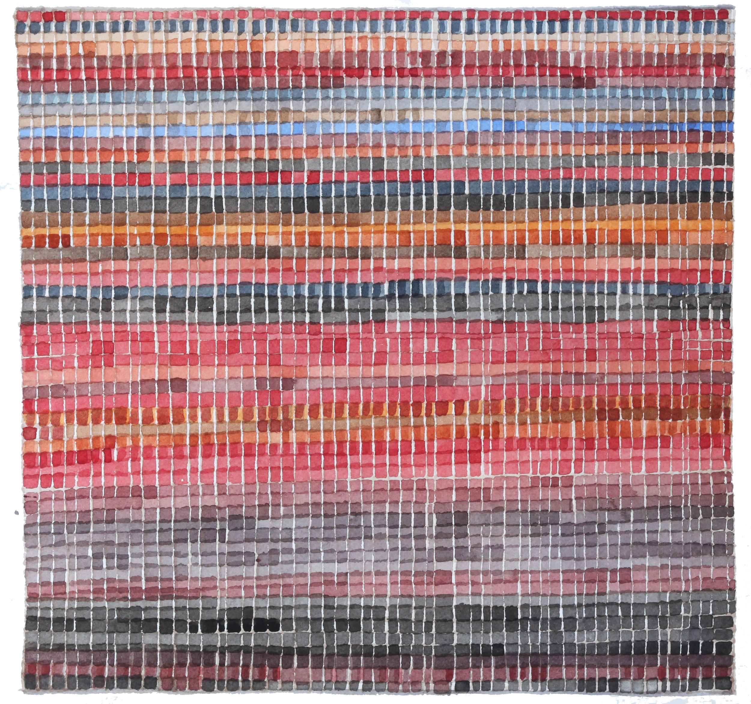 Concurrences #27, 2015, Watercolor, 11.25" x 11.75"