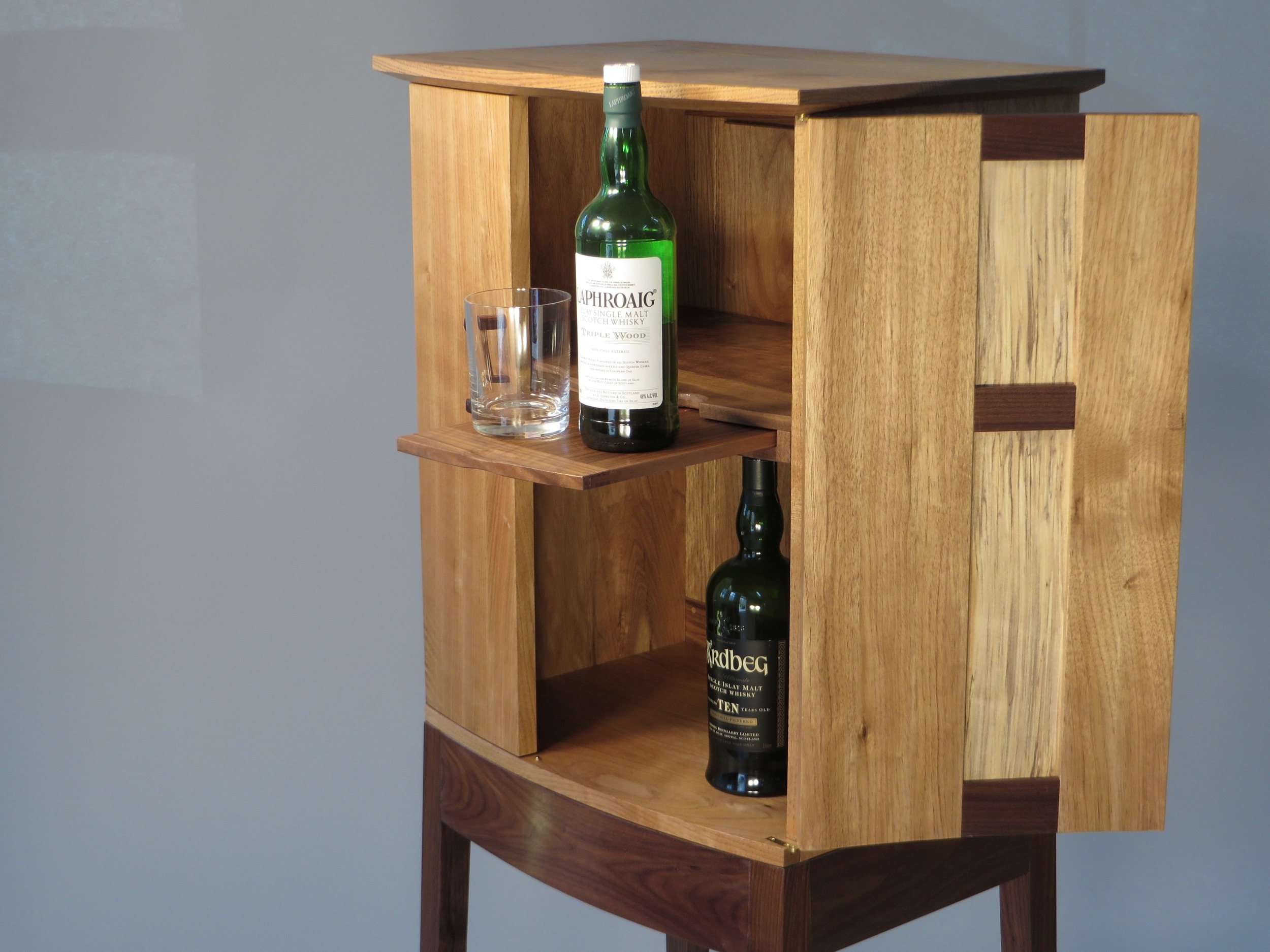 Butternut Whiskey Cabinet