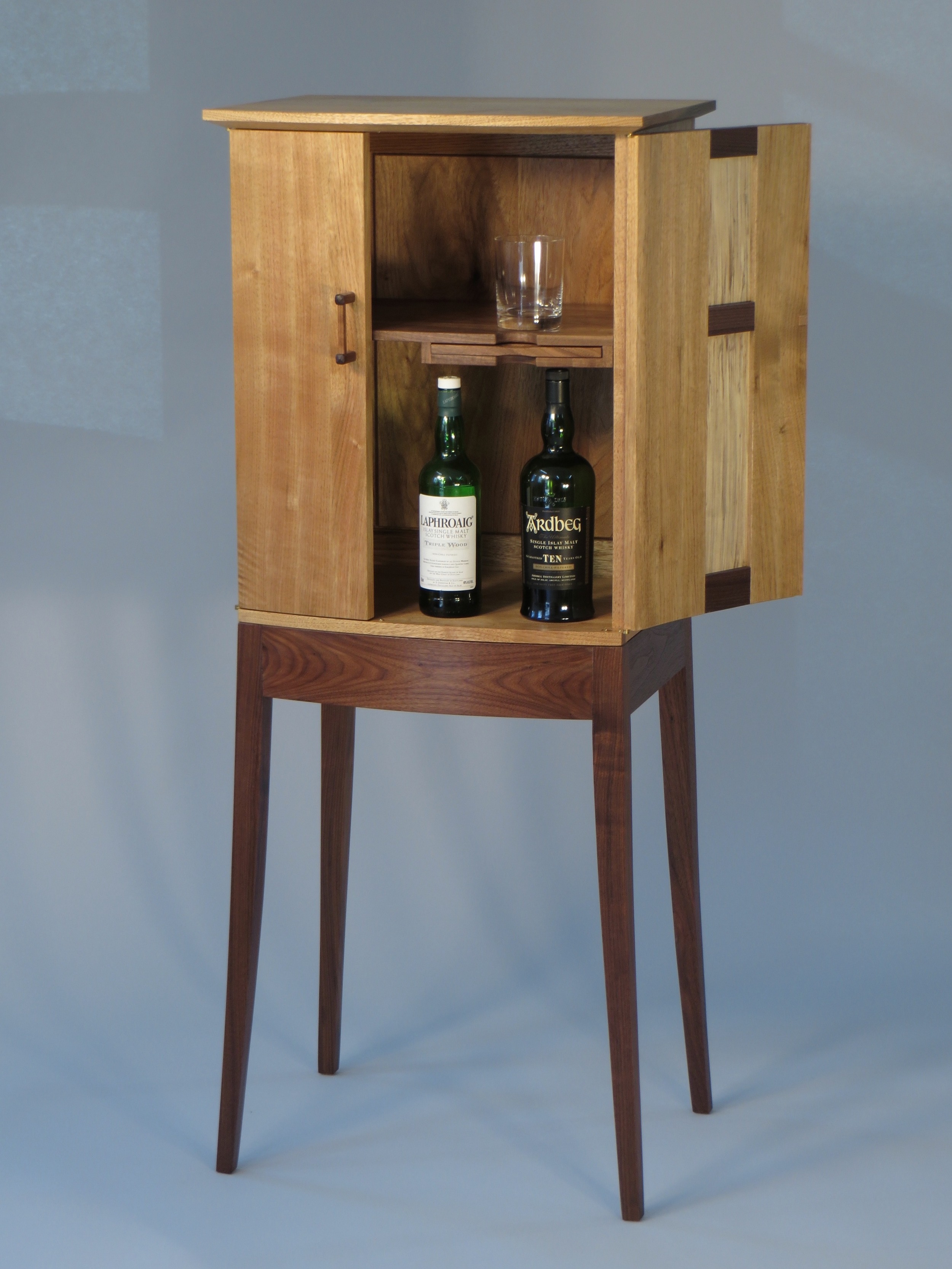 Butternut Whiskey Cabinet