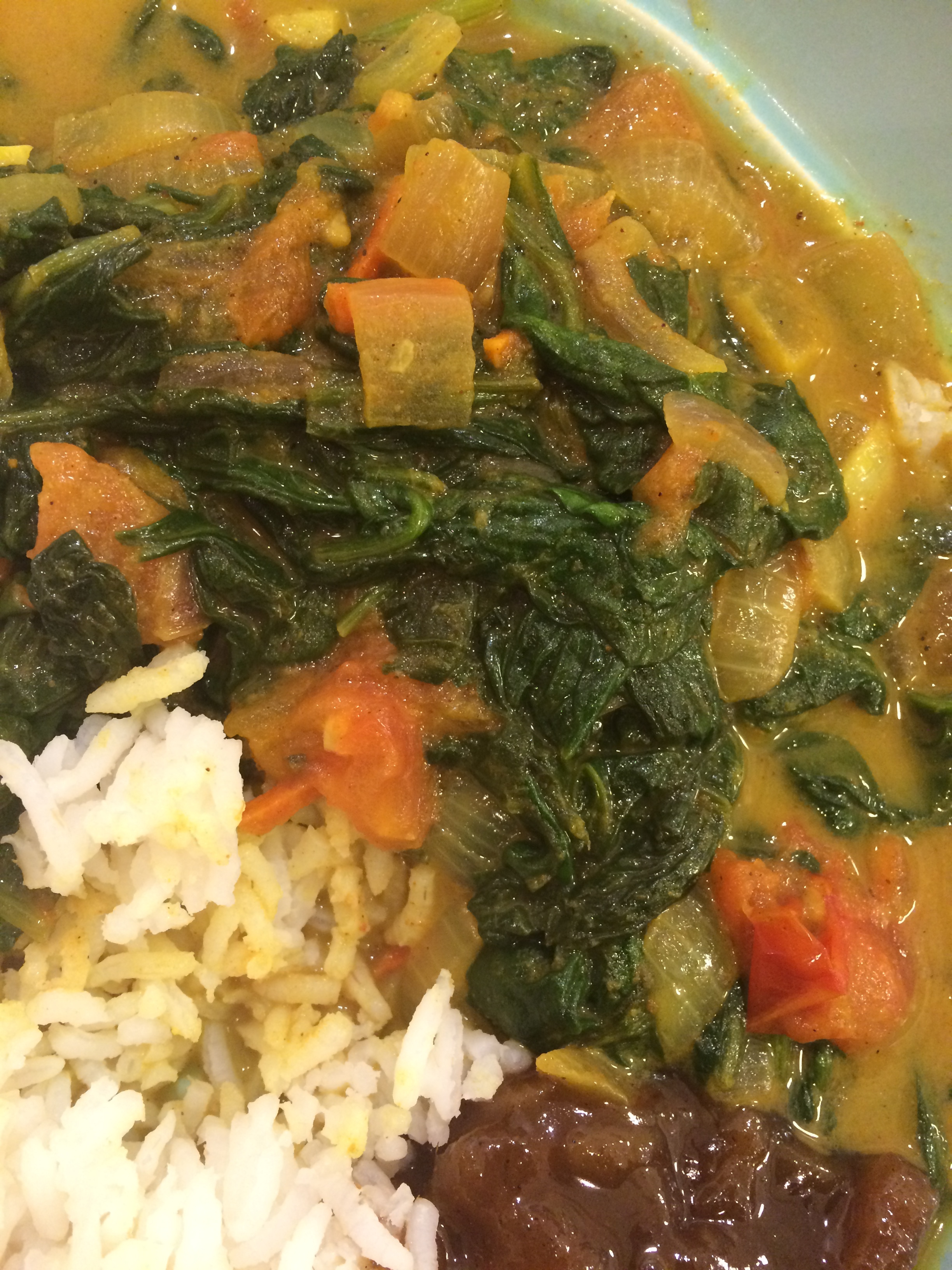 ...and serve! (there is a little mango chutney on the side).