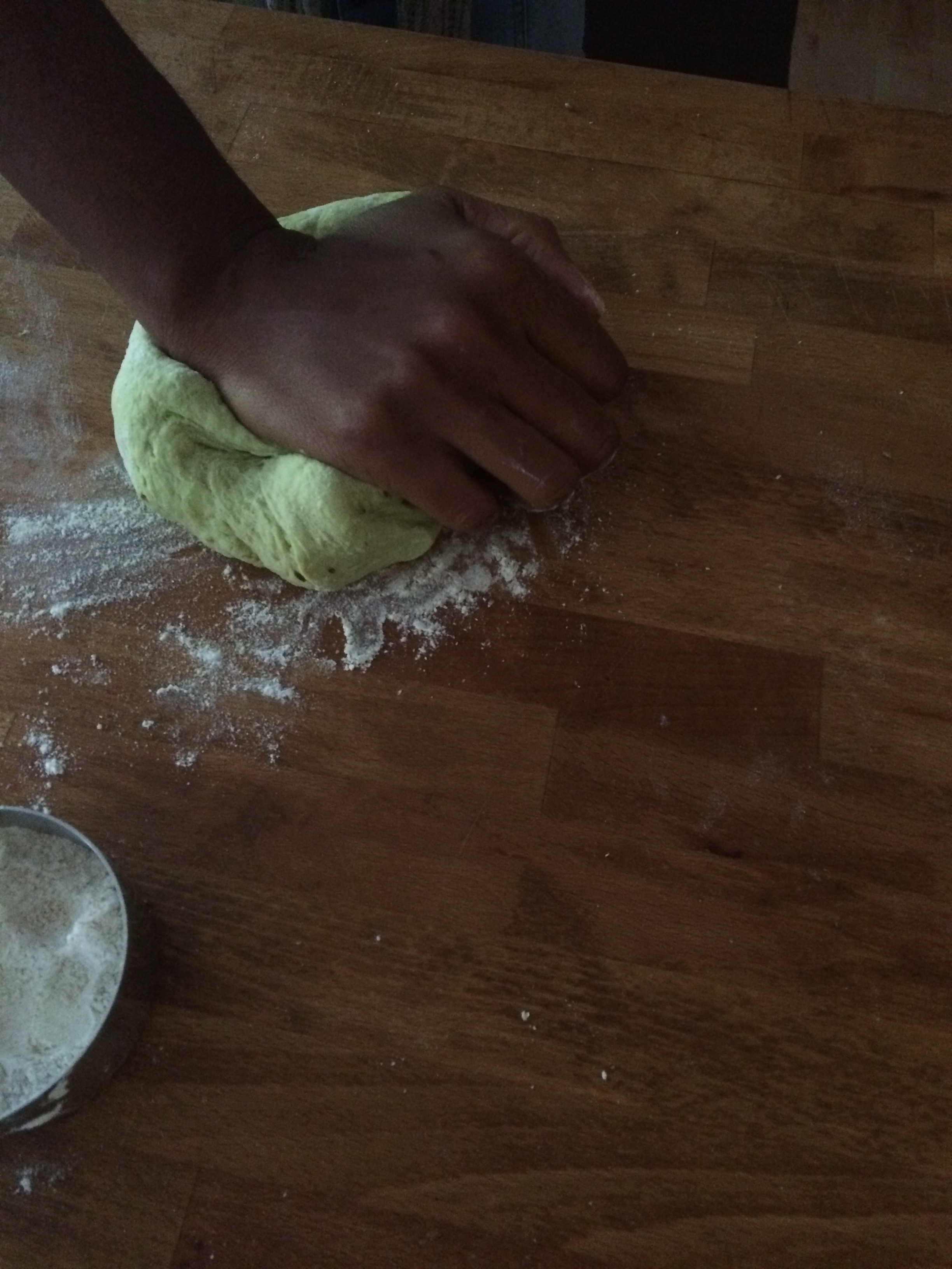Knead.