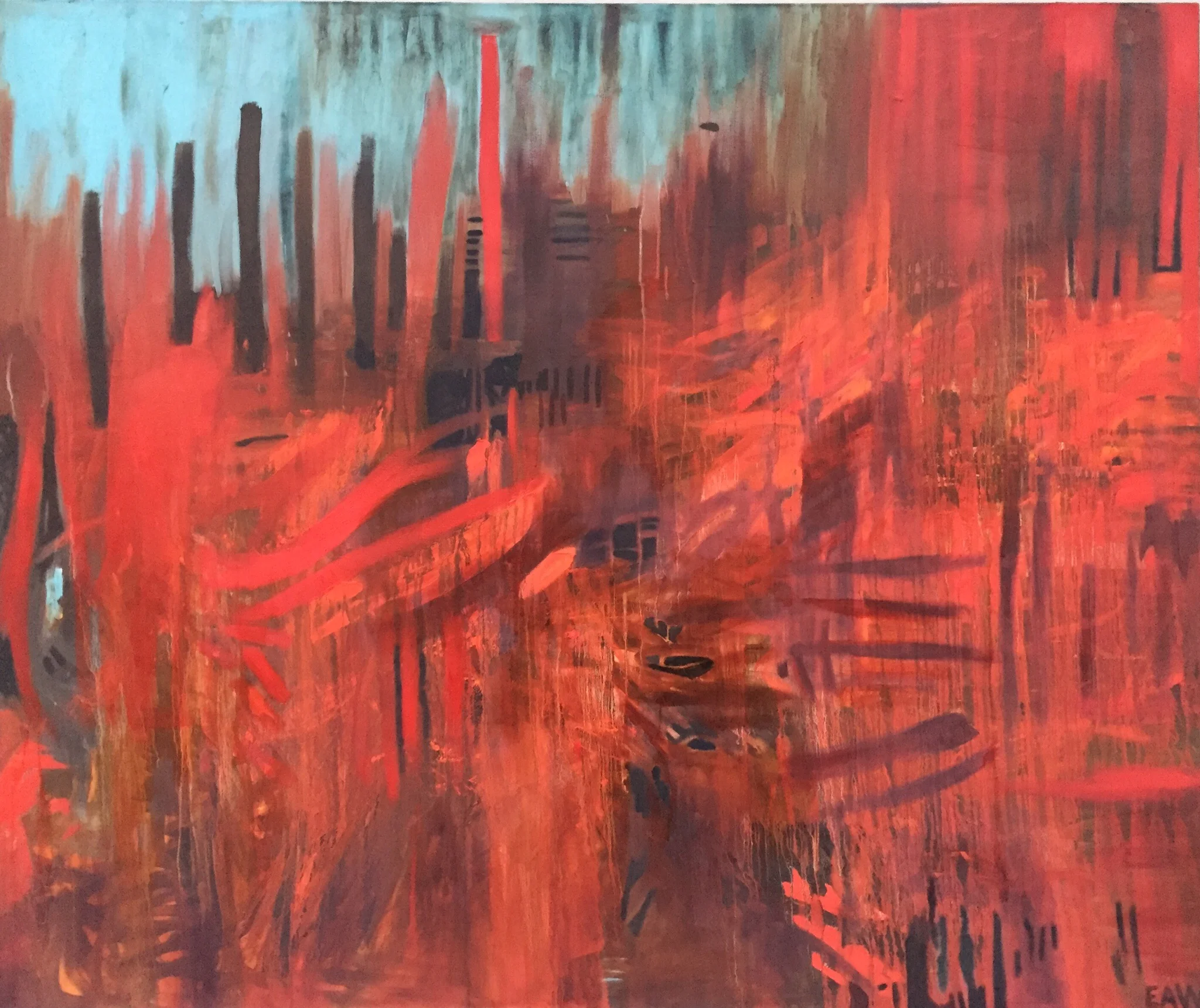 The Perfect Day 5'x6' oil on canvas