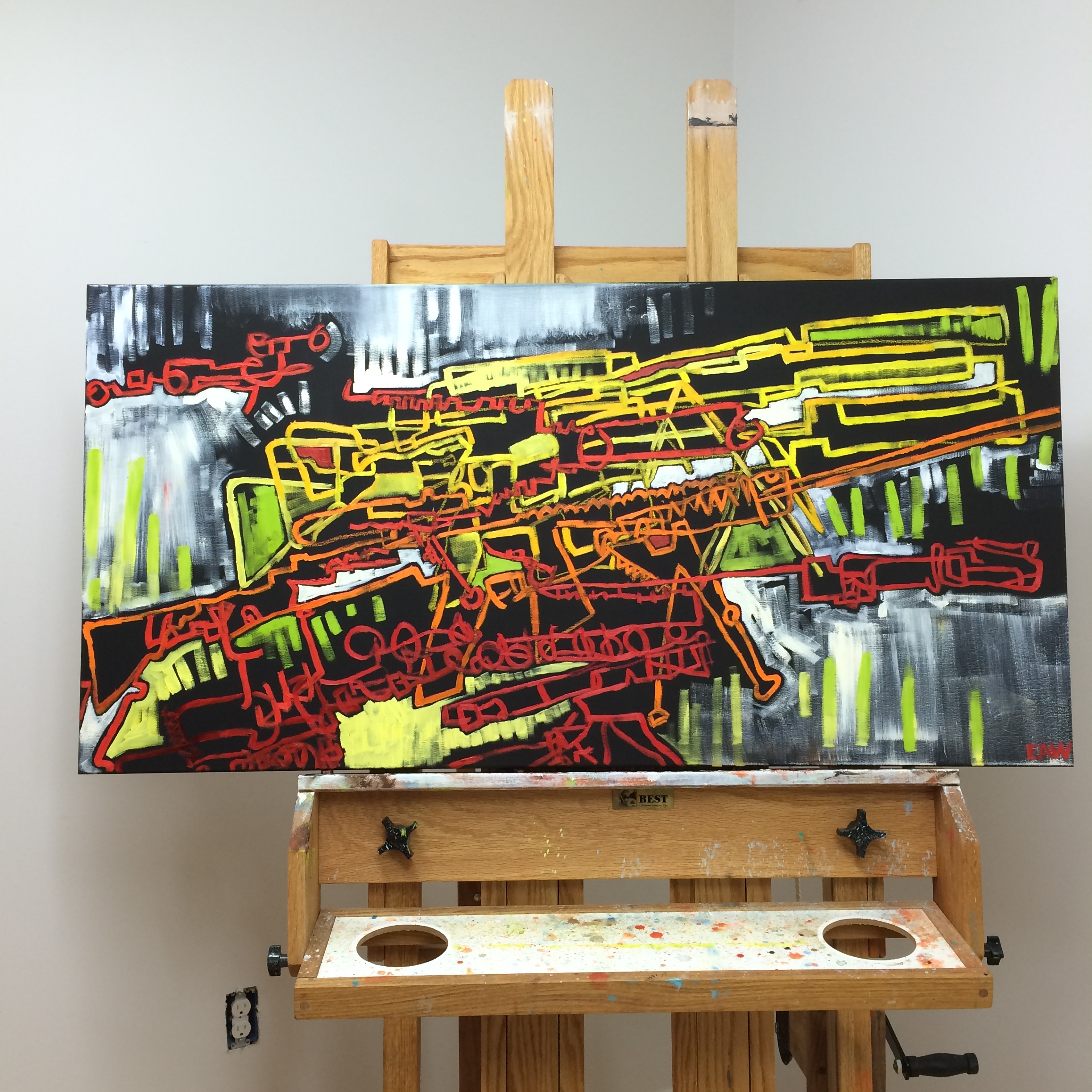 Name TBD. Oil on canvas 2'x4'