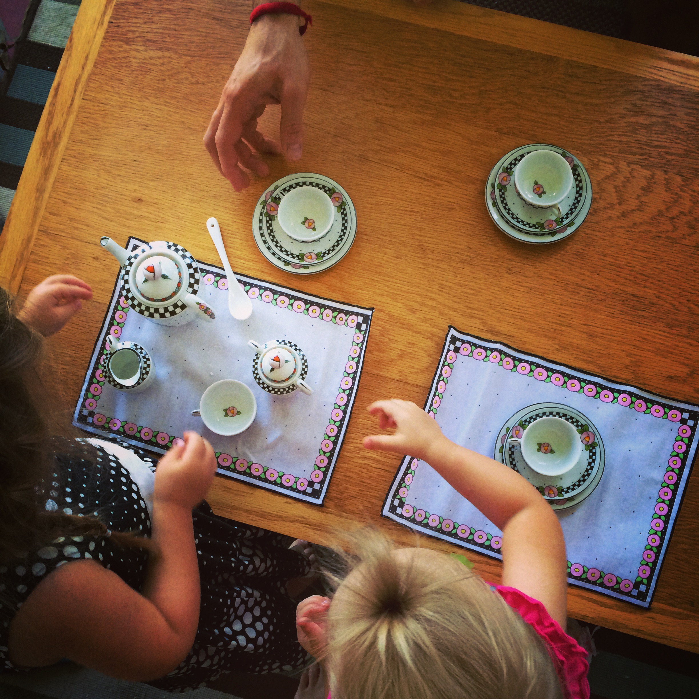Special Daddy- daughter tea time. 