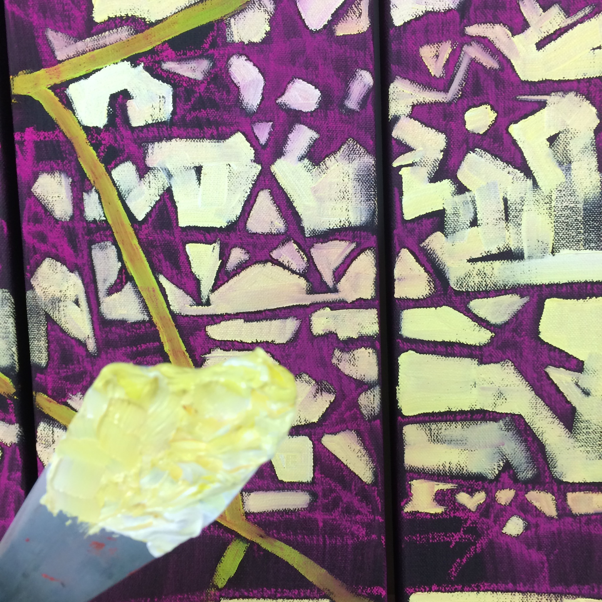 detail of the flag on the combat side of "The Weight of Time"