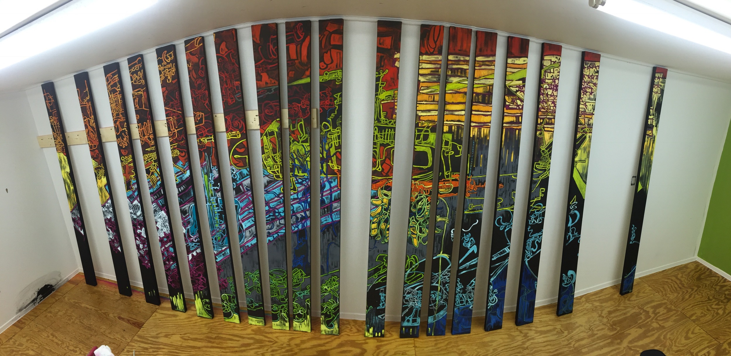 Using the panorama setting helped us capture "The Weight of Time" with gaps.
