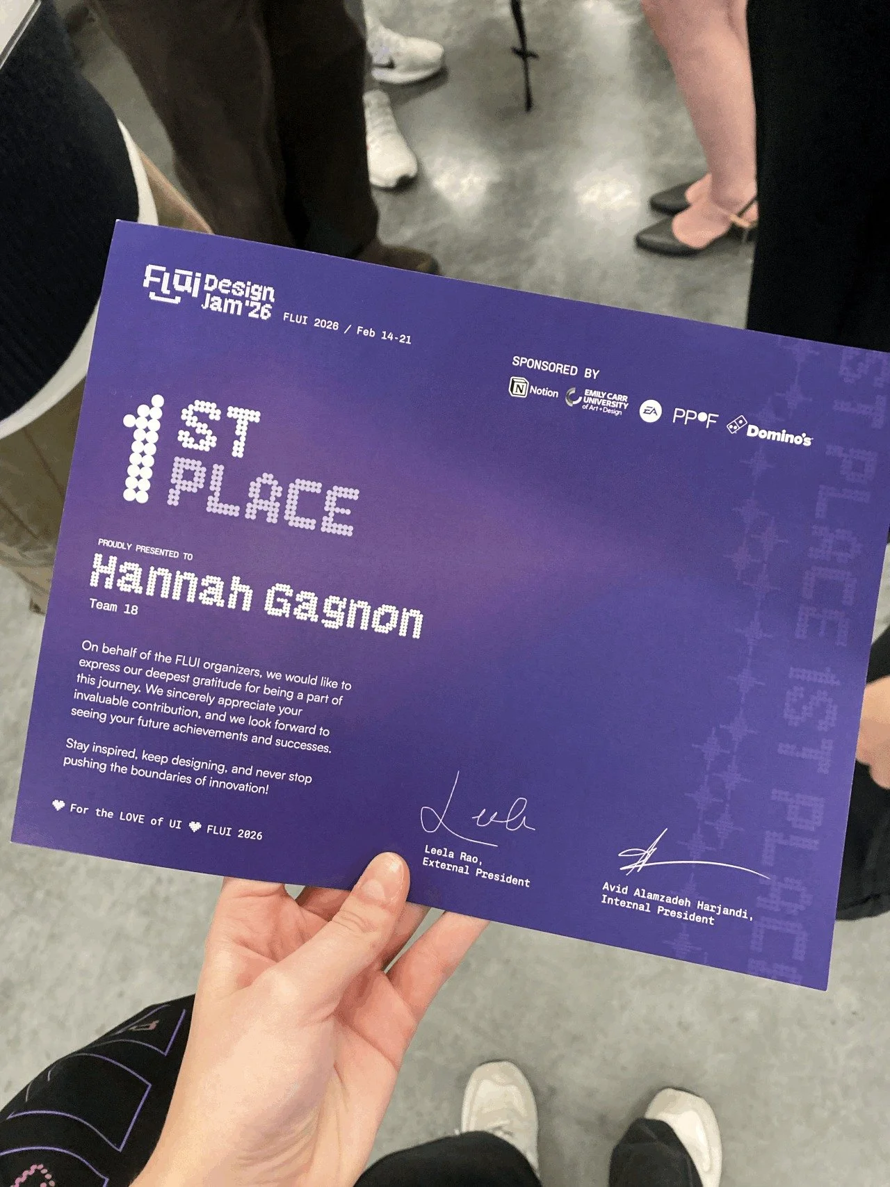 Interaction Design Students Win 1st Place at FLUI Design Jam Hackathon ...