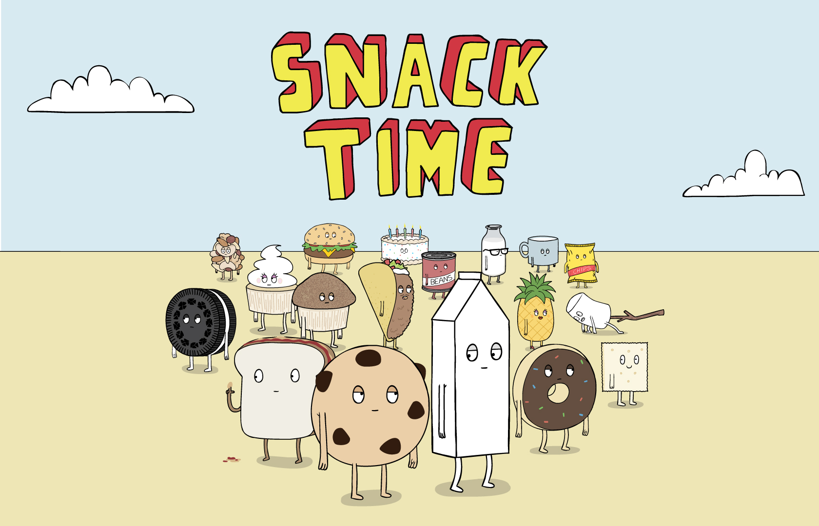 John Larigakis co-creator of Snack Time comedy cartoon series by the milk  producers of Western Canada — IDEA School of Design Blog | Capilano  University Illustration and Design School