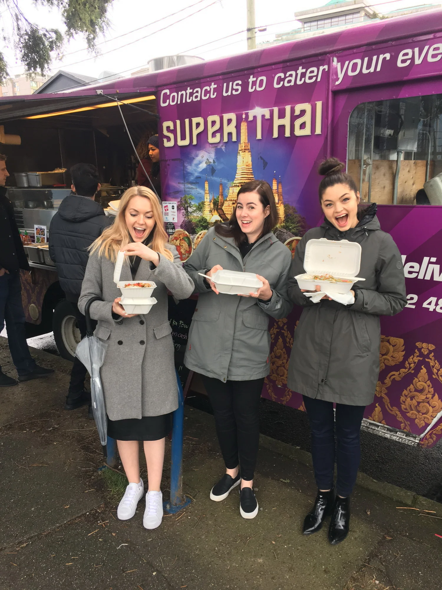 Every lunch we get a variety of food trucks that come to the Railtown area.