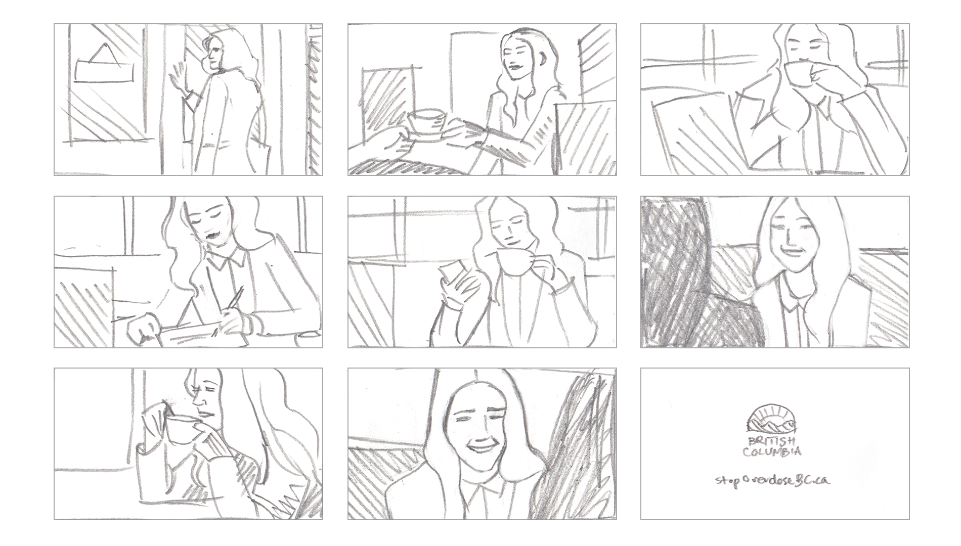 Stop Overdose Campaign Television Storyboard