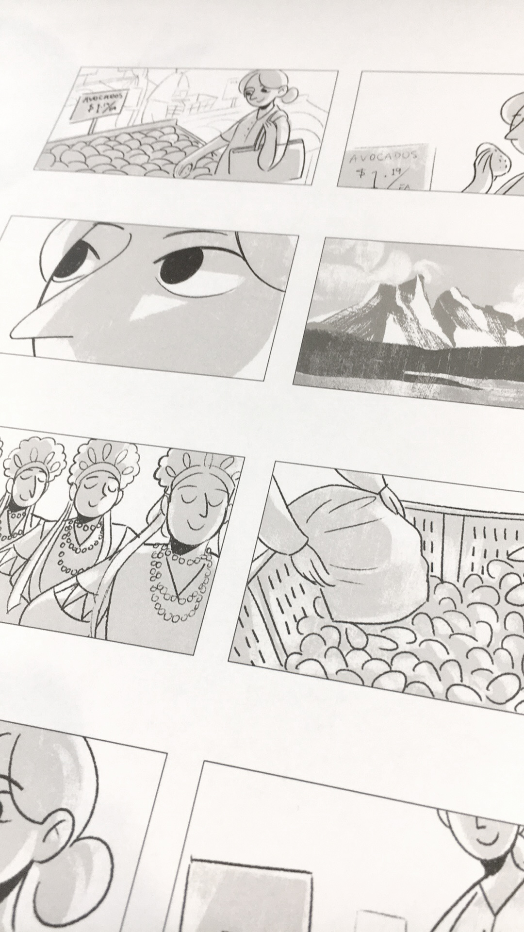  Storyboards by Alice Zeng for recent campaign 