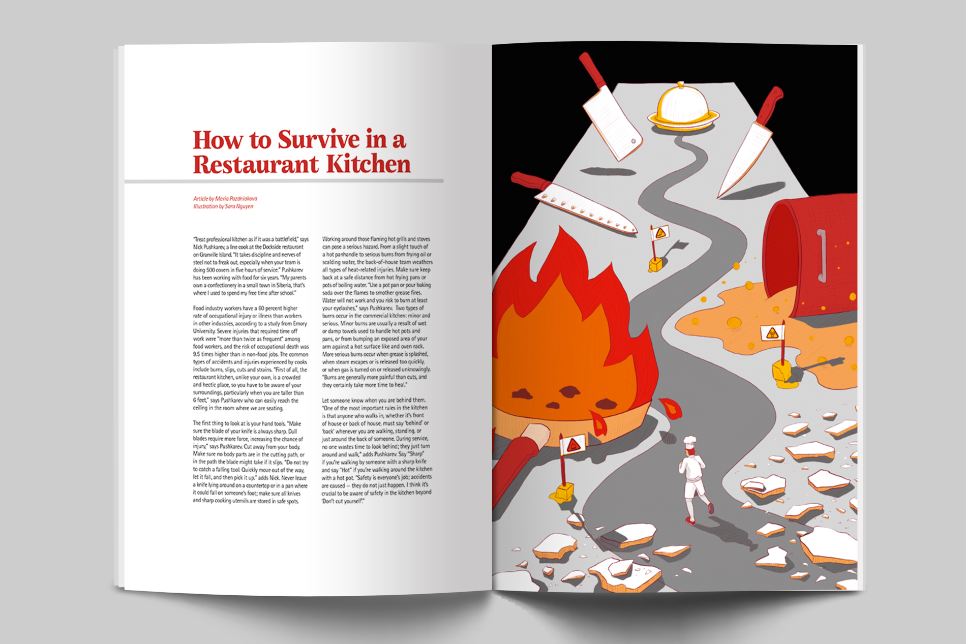 Sara Nguyen—How to Survive in a Restaurant Kitchen