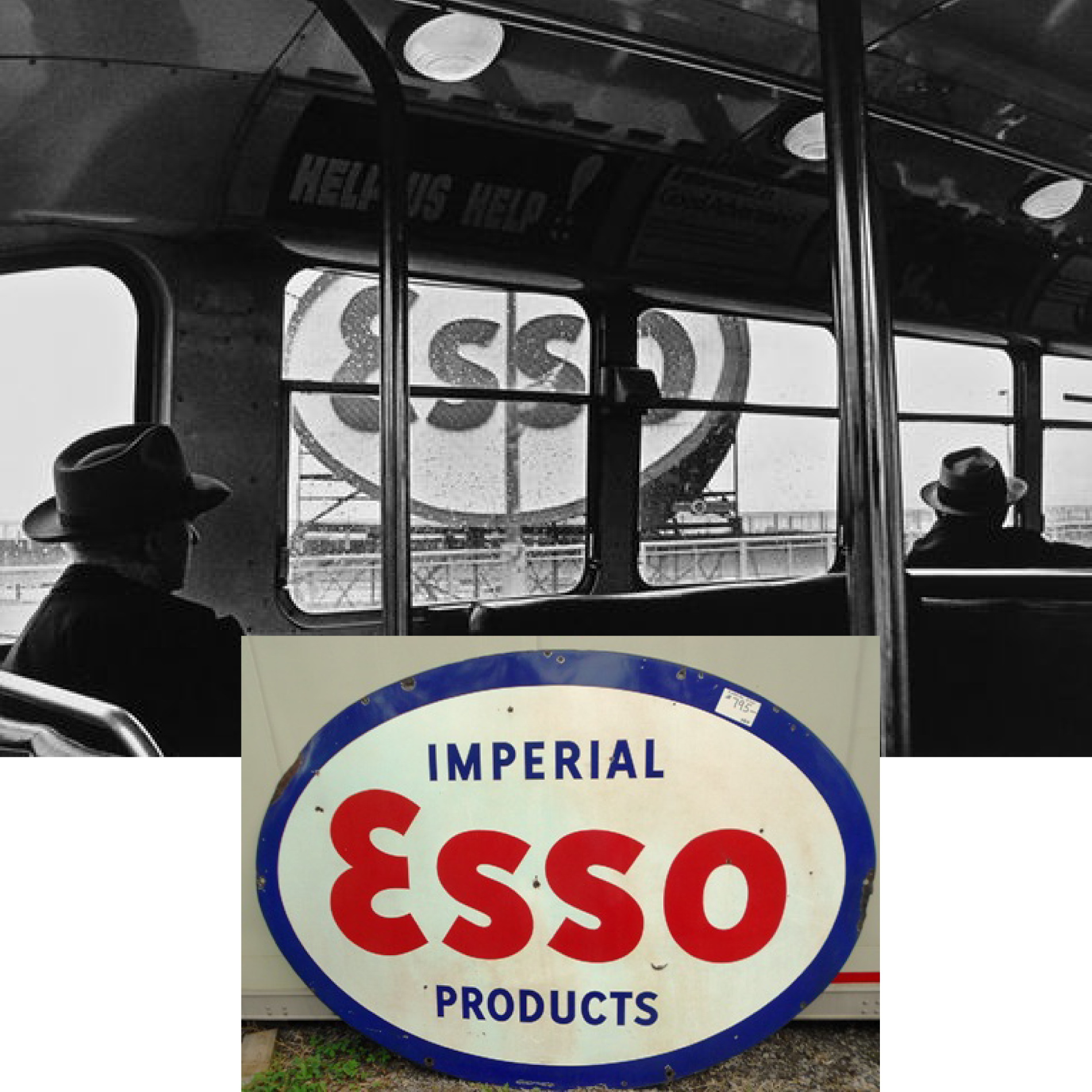 Logo influences - ESSO sign when I was a young kid