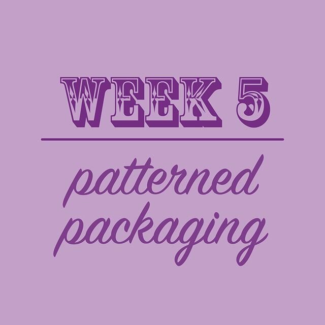 This week&rsquo;s challenge is a continuation of last week&rsquo;s: use you repeating pattern in a piece of packaging design. It can be any type of packaging, so use your pattern to inspire you.  Seeing what types of free mockups are available online